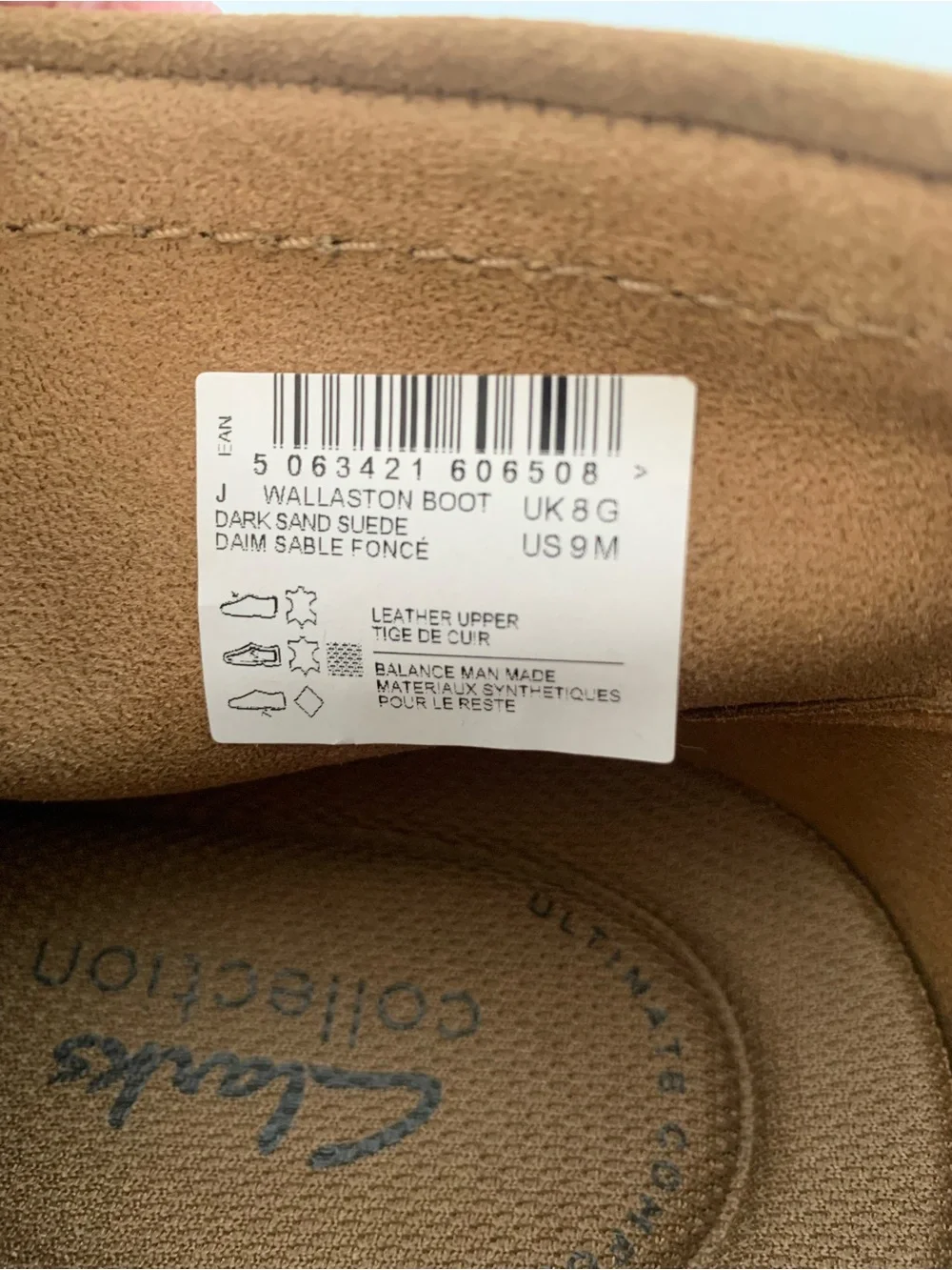 NEW Clark’s Wallaston Dark Sand Suede Chukka Moccasin Boot Men’s Size 9 NWOB